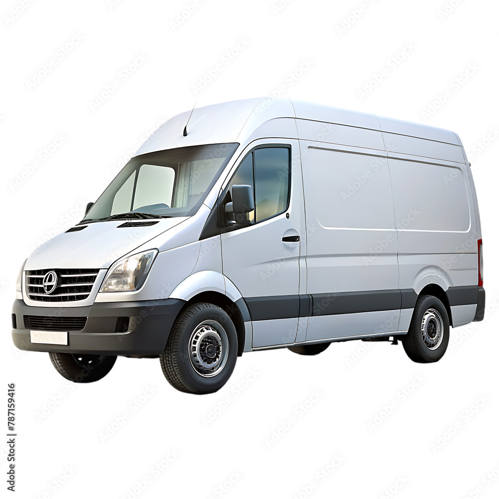 white food truck isolated on background white food truck isolated on background