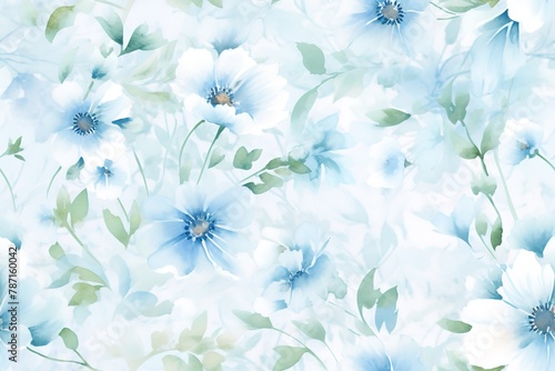 Seamless pattern, abstract art. Watercolor painting, children's wallpaper. Hand drawn plants. Palms, rainforest, leaves, flowers. modern Art. Prints, wallpapers, posters, cards, murals