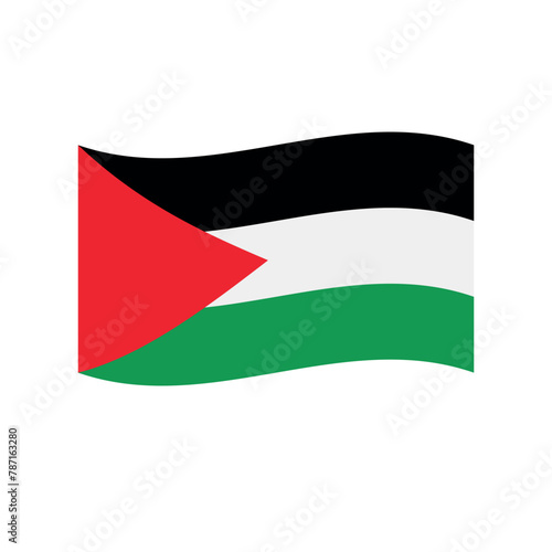 Free Download Vector flat Palestine flag isolated on white background - GFXLoad