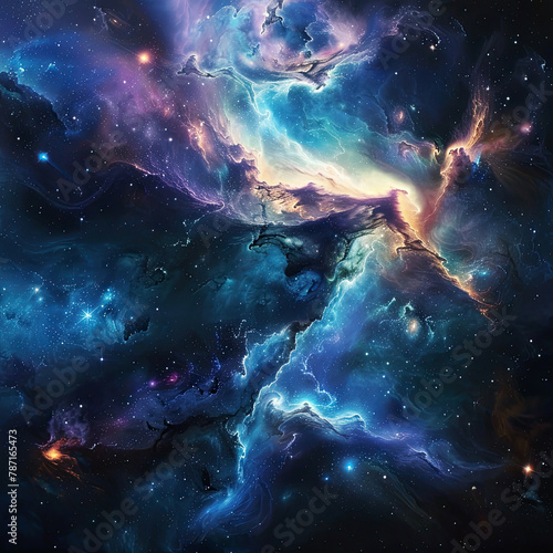 Wallpaper Mural Cosmic Galaxy Themed Background - Space Galaxy Background Torontodigital.ca
