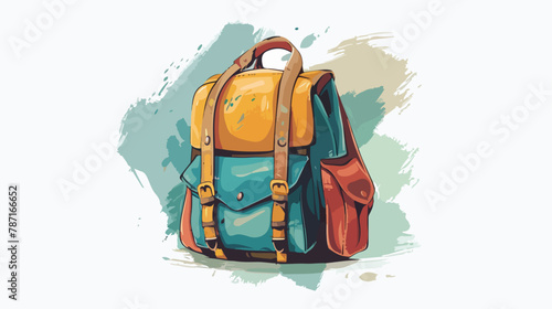 School bag Vector illustration isolated on white background