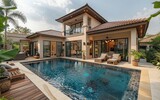 Luxury Poolside Villa in Tropical Setting