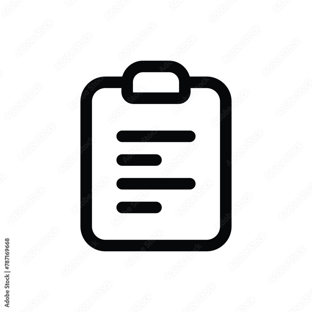 Simple Clipboard icon. The icon can be used for websites, print templates, presentation templates, illustrations, etc Simple Clipboard icon. The icon can be used for websites, print templates, presentation templates, illustrations, etc
