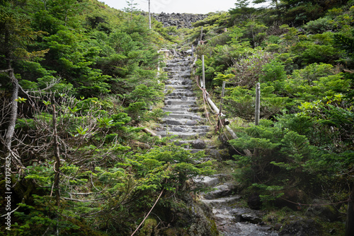 日本の長野県の観光地「八ヶ岳」の写真。