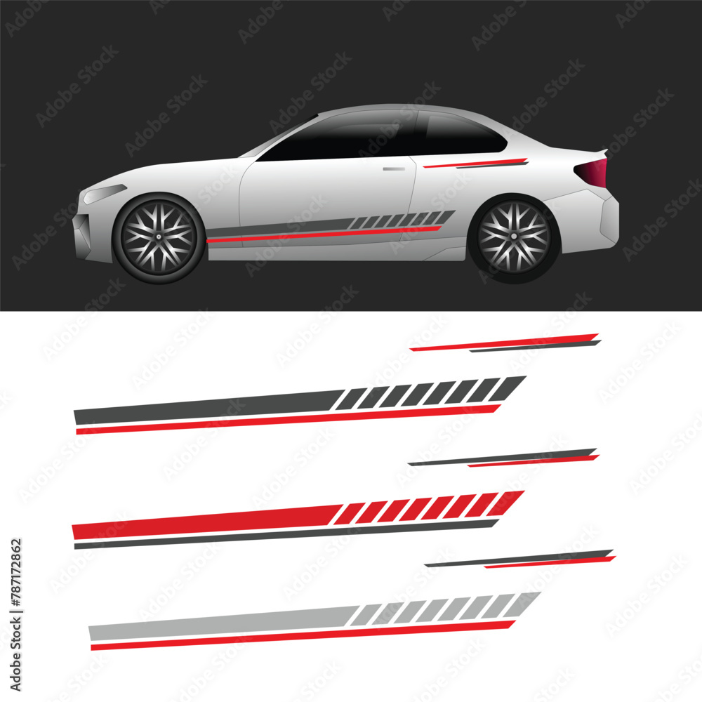 vector decal car livery car body wrapping background
