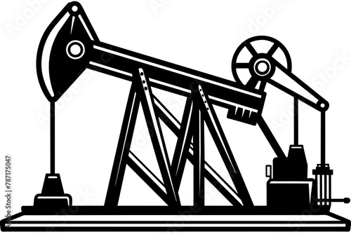 oil pump silhouette illustration