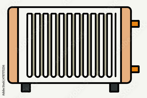 radiator silhouette illustration