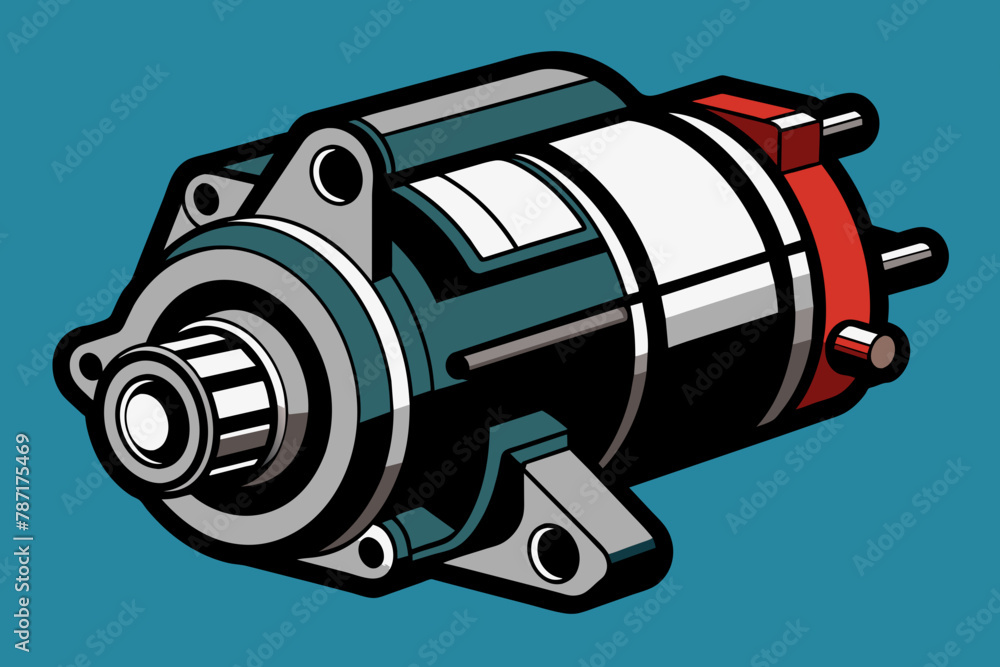 starter motor vector illustration starter motor vector illustration