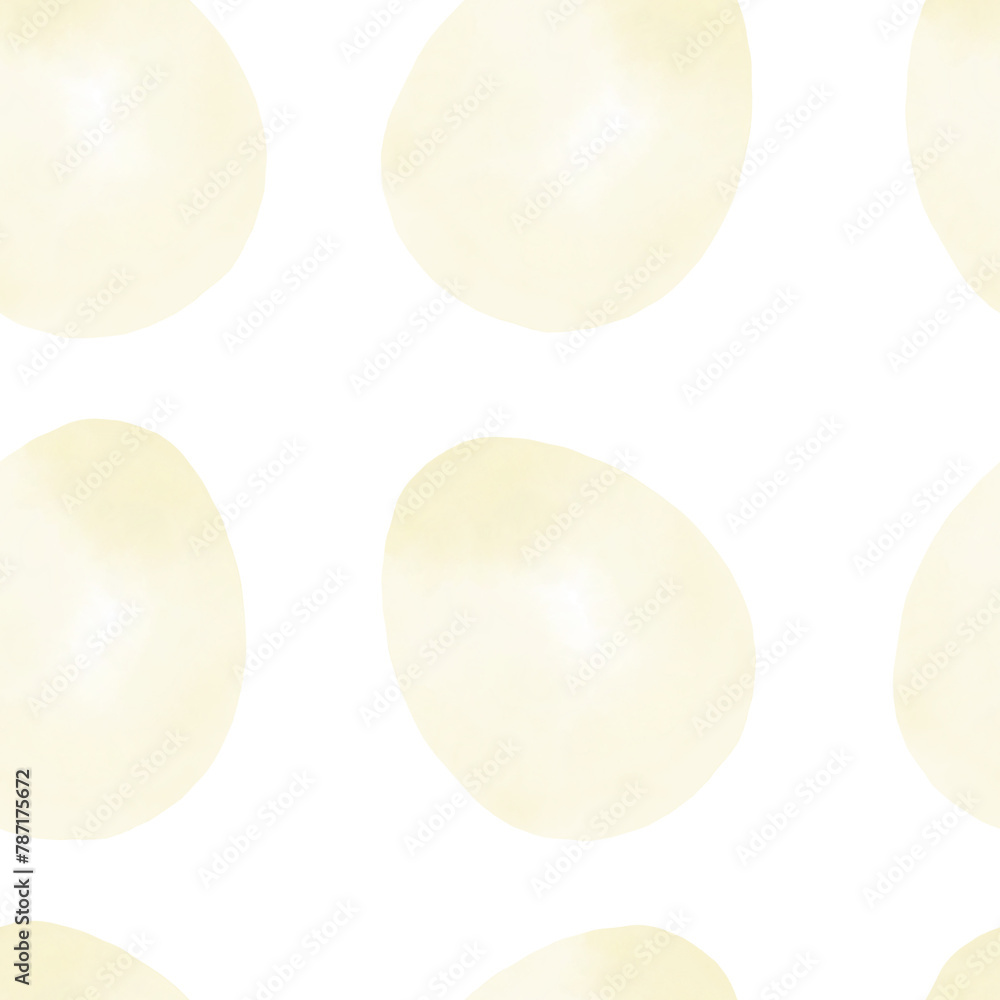 Obraz premium Seamless pattern with easter eggs, hand drawn illustration in watercolor style