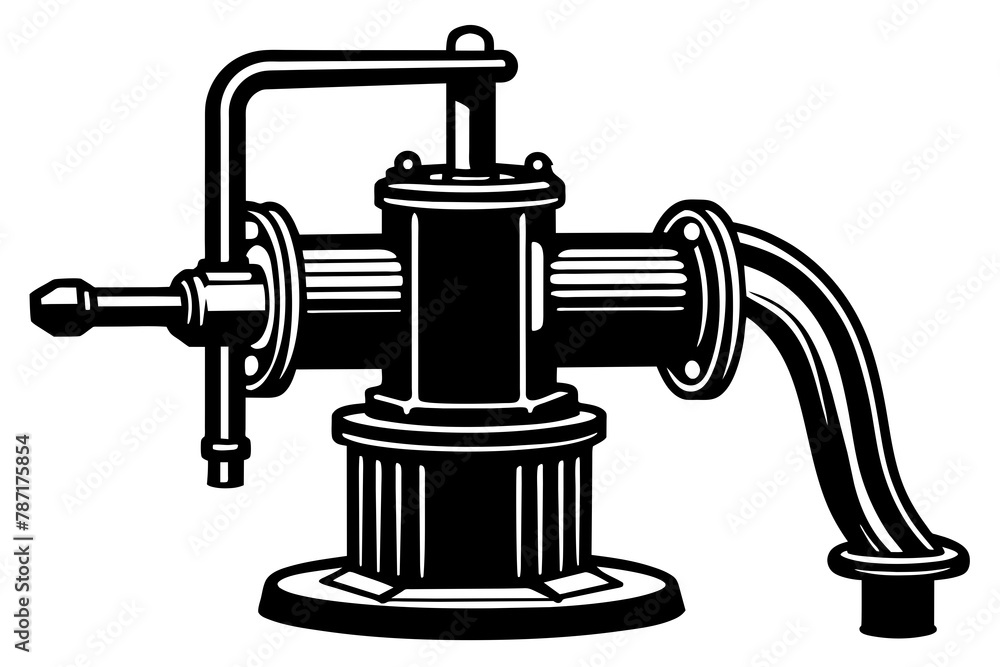 water pump vector illustration silhouette water pump vector illustration silhouette