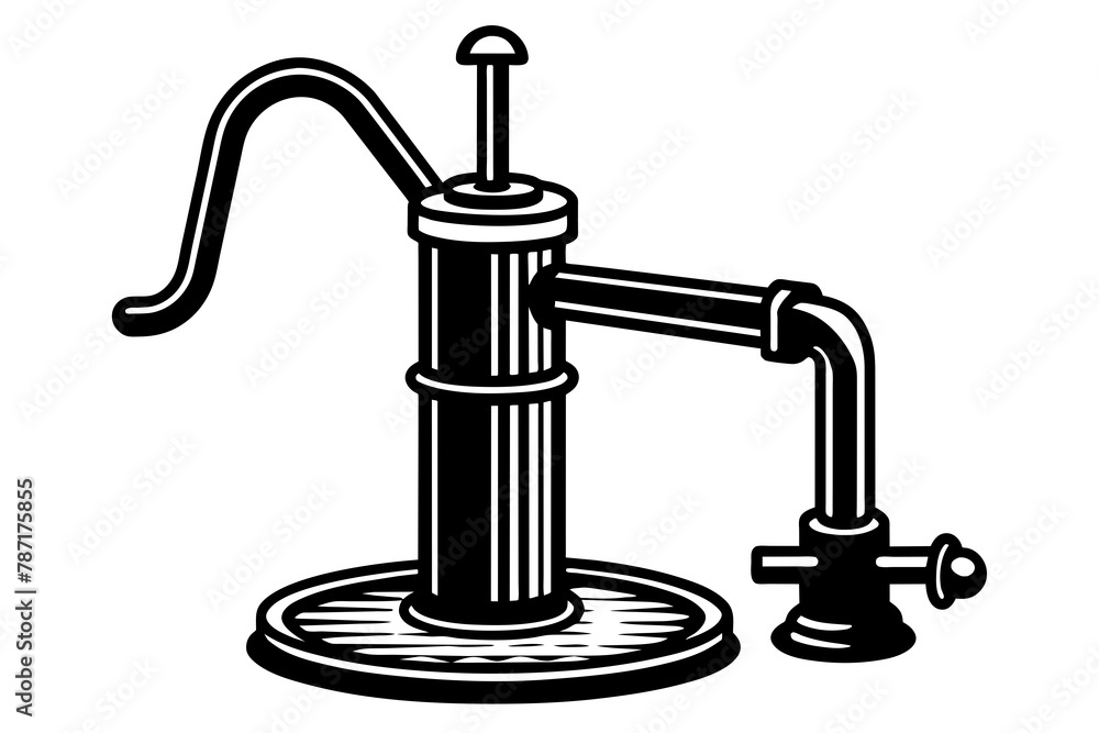 water pump vector illustration silhouette water pump vector illustration silhouette