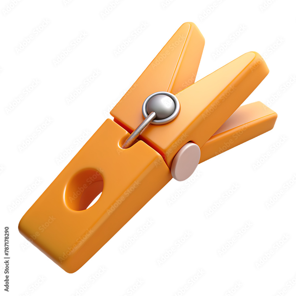 3d Clothes peg isolated on transparent background 3d Clothes peg isolated on transparent background