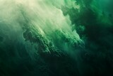 AI generated illustration of a dark ocean with clouds above, creating a moody atmosphere