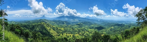 costa rican mountains overview photo
