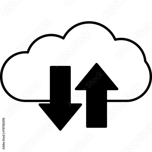Cloud Upload And Download Icon