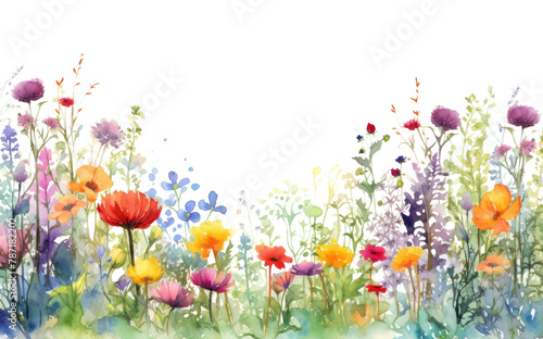 PNG Flower garden painting outdoors nature