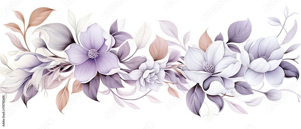 a two flowers that are on a white background