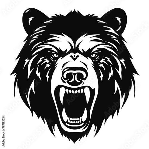 Fototapeta Naklejka Na Ścianę i Meble -  Bear Mascot - Vector Illusrations for T-shirts and Logos