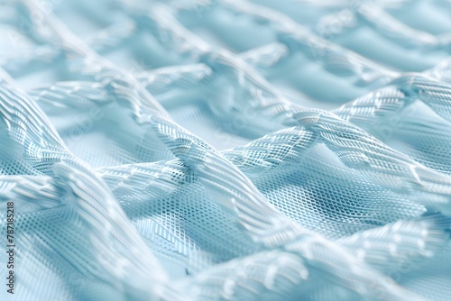 fiber background  White cloth. Close-up of white cloth surface. Close-up of a macro image of a cloth. Cloth pattern for advertising. Close-up of a rectangular grid pattern cloth pattern. photo