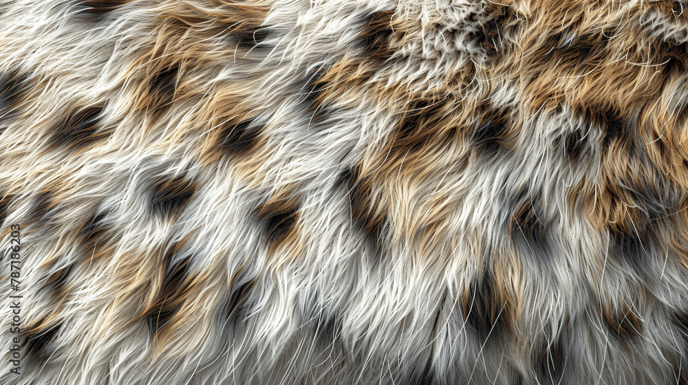 A close-up seamless pattern of a lynxs fur showing the detailed spots and luxurious texture A close-up seamless pattern of a lynxs fur showing the detailed spots and luxurious texture