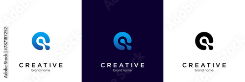 initial Letter c with dots logo icon design, CI letter logo design for technology brand identity design