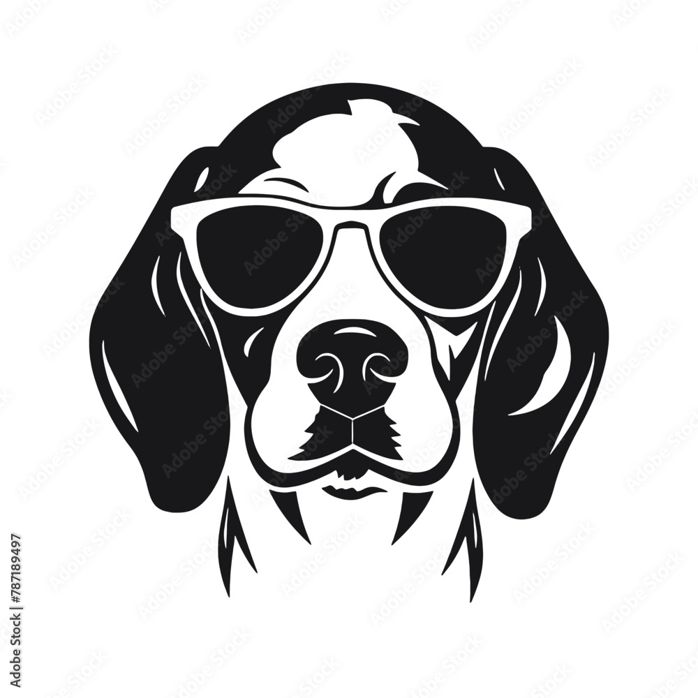 Beagle head icon Beagle head icon