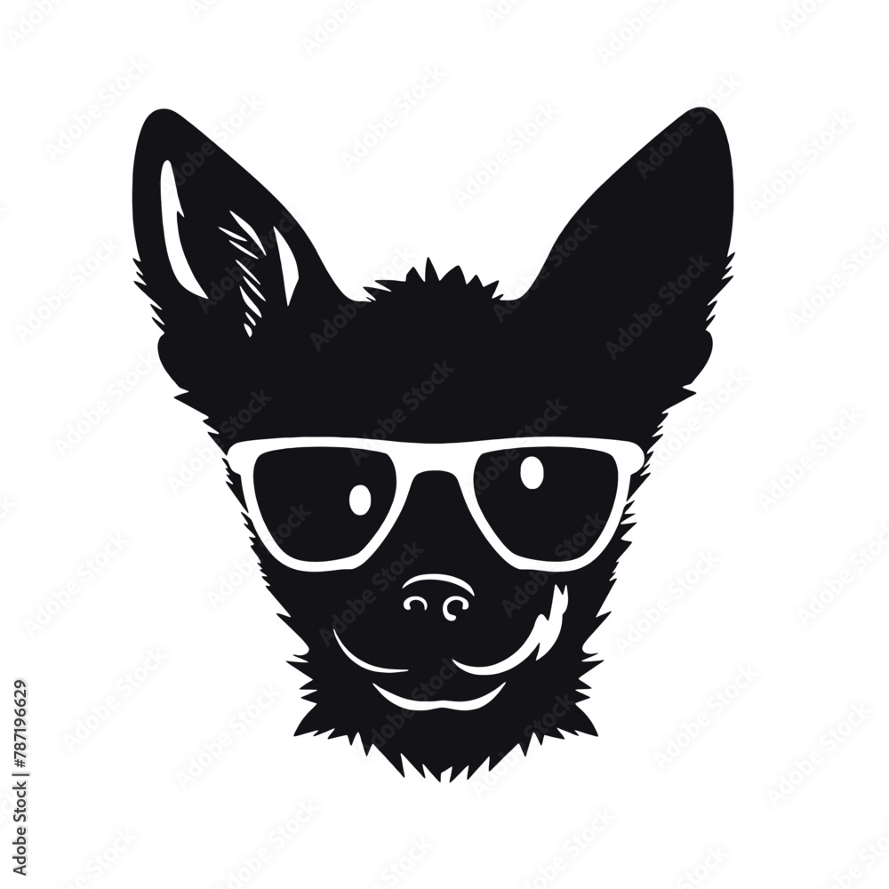  Chihuahua Silhouettes, Chihuahua Silhouettes Showcase, Chihuahua Silhouette Black and White - illustration
