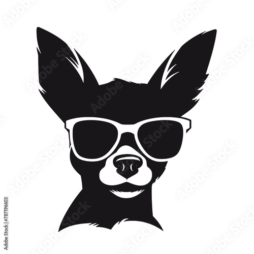  Chihuahua Silhouettes, Chihuahua Silhouettes Showcase, Chihuahua Silhouette Black and White - illustration © vectorcyan