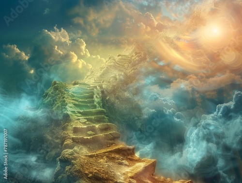 stair leading up to heaven heaven  photo