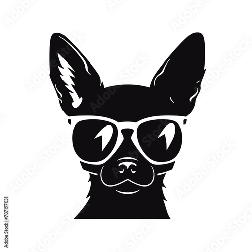  Chihuahua Silhouettes, Chihuahua Silhouettes Showcase, Chihuahua Silhouette Black and White - illustration