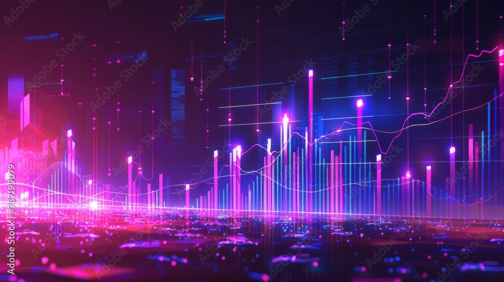 wallpaper of stock market investment trading graph growth.investement