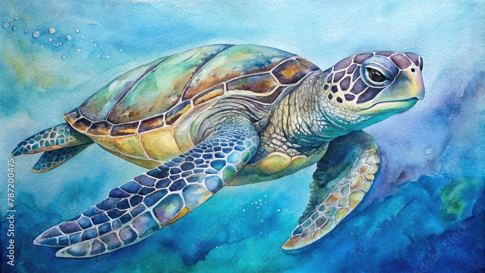 Obraz premium green sea turtle