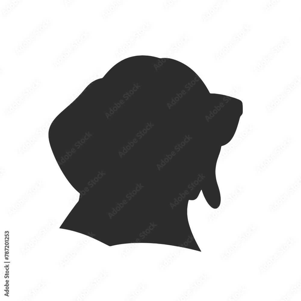 Dachshund Dog Head Potrait Vector on a White Background Dachshund Dog Head Potrait Vector on a White Background