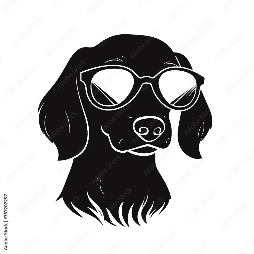 dachshund silhouette vector illustration