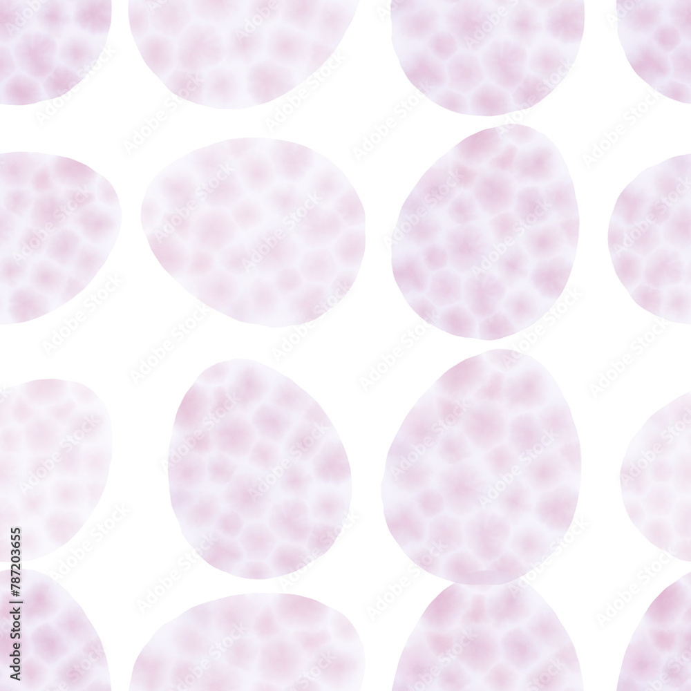 Seamless pattern with easter eggs, hand drawn illustration in watercolor style Seamless pattern with easter eggs, hand drawn illustration in watercolor style