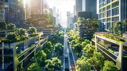 Powering the Future: Renewable Energy Infrastructure and Sustainable Solutions for a Clean, Eco-Friendly City hyper realistic 