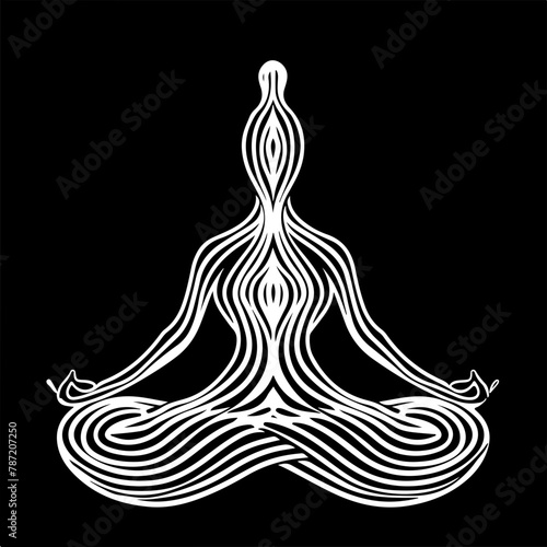 A serene illustration of a yogi in meditation, symbolizing peace, balance, and wellness. Perfect for spiritual, health, and mindfulness content.