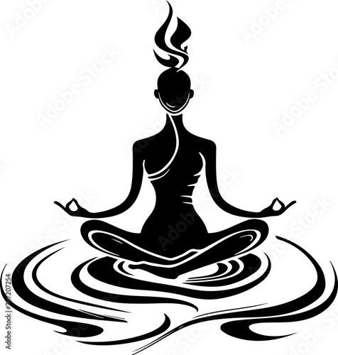 A serene illustration of a yogi in meditation, symbolizing peace, balance, and wellness. Perfect for spiritual, health, and mindfulness content.