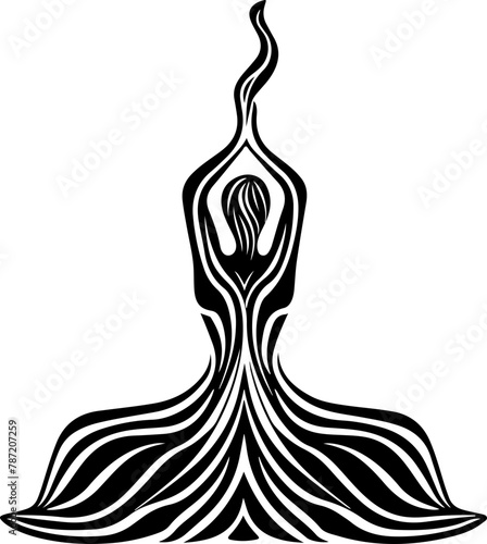 A serene illustration of a yogi in meditation, symbolizing peace, balance, and wellness. Perfect for spiritual, health, and mindfulness content.