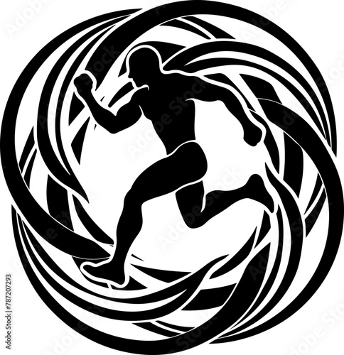 Dynamic Runner: Athleticism and Movement Illustration
