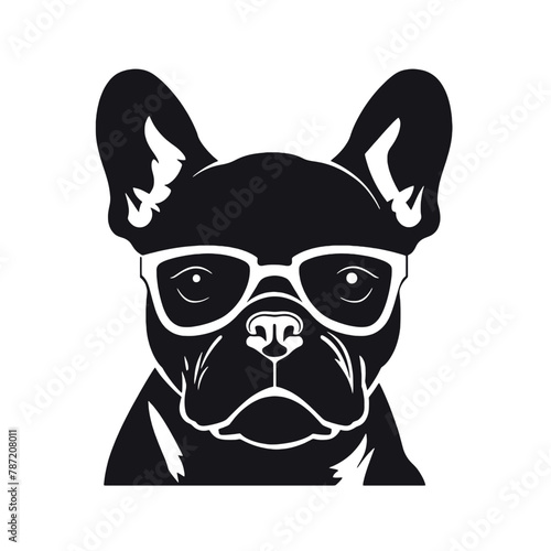 dog vector french bulldog logo icon cartoon character illustration  © vectorcyan