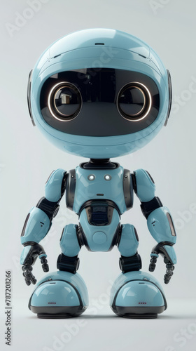 3D cartoon robot minimalism icon