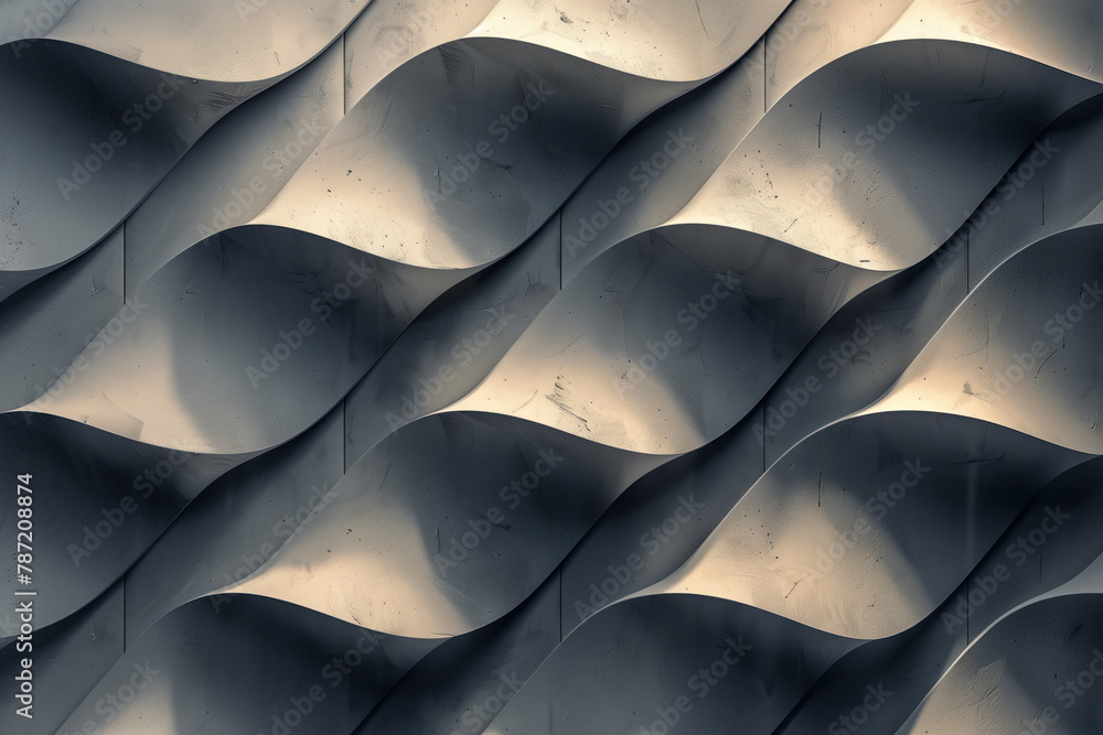 Obraz premium Sophisticated abstract 3d pattern. Background image. Created with Generative AI technology.