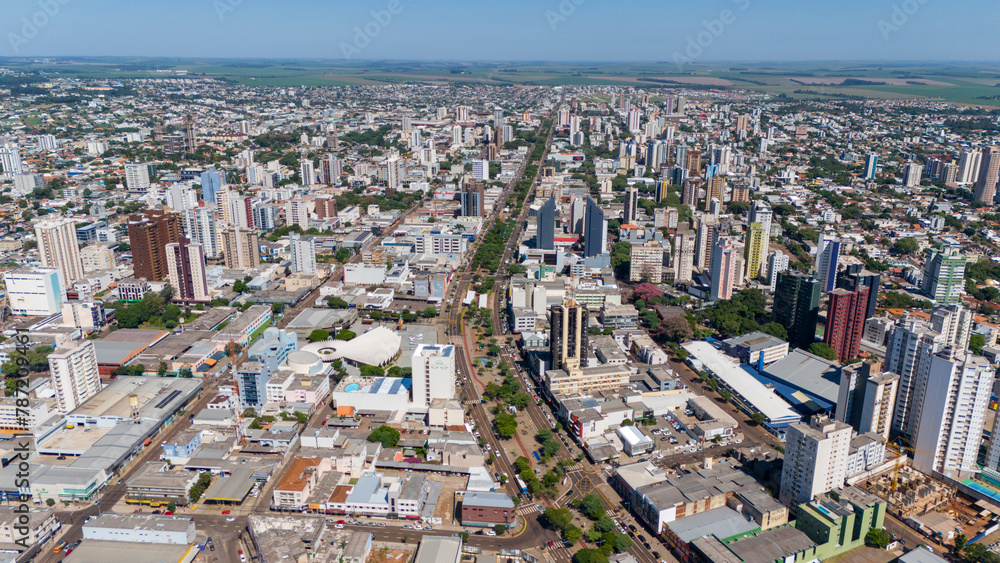 Obraz premium Cidade de Cascavel, paraná, brazil - Fotos aéreas de cascavel no paraná, cascavel
