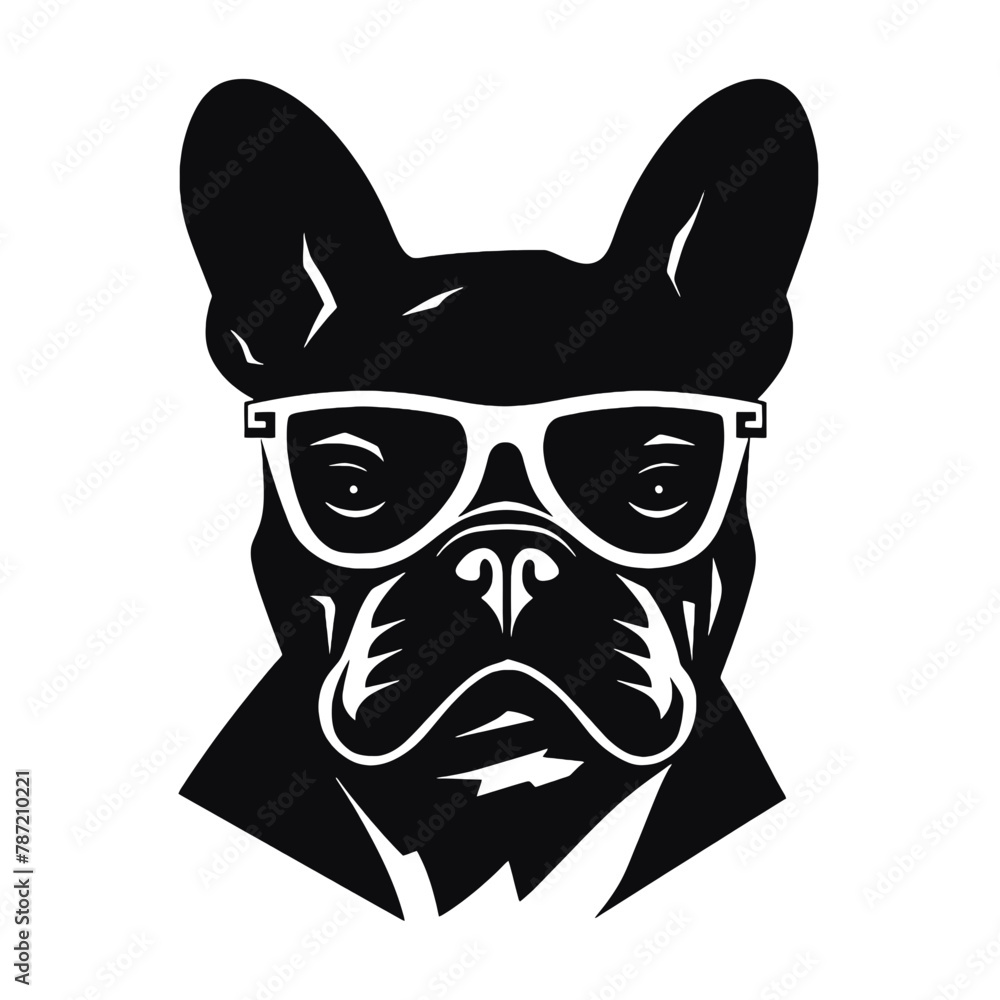 French Bulldog with sunglasses French Bulldog with sunglasses