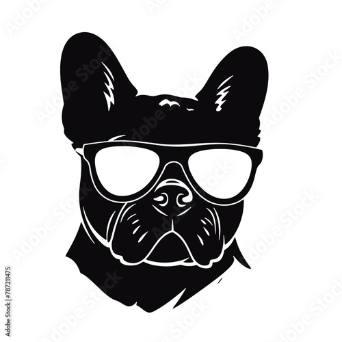 French Bulldog with sunglasses