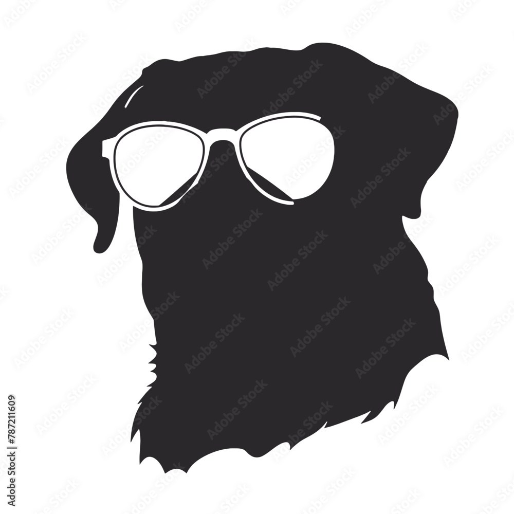 Fototapeta premium Rottweiler silhouette