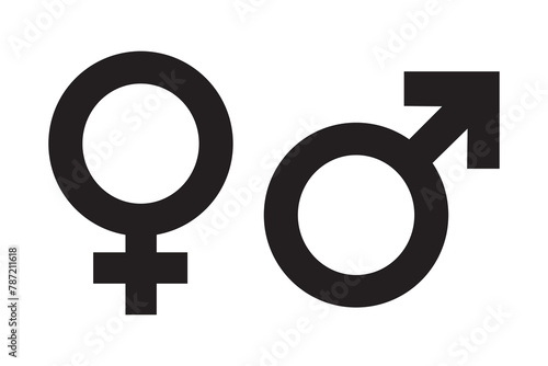 Gender symbol vector icon photo