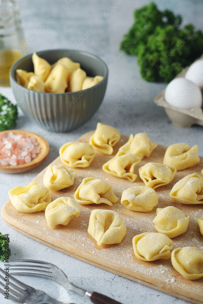 Tortellini - dumplings typical dish from Italian cuisine Tortellini - dumplings typical dish from Italian cuisine