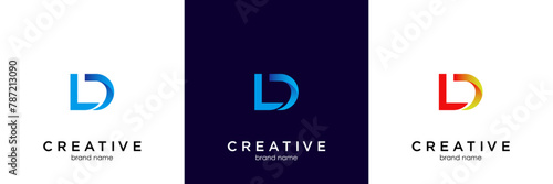 d l dl ld logo design vector symbol graphic idea creative